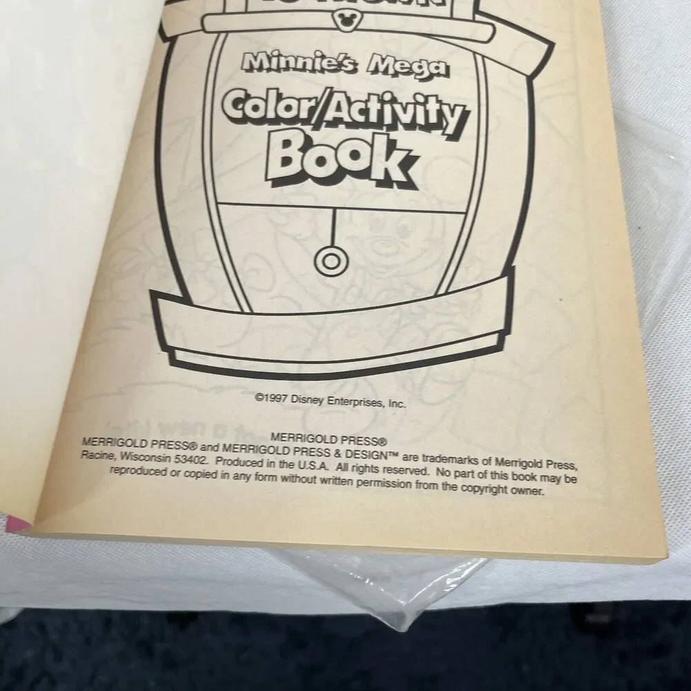 3 Merrigold Press‎ Disney ToonTown Color Book Raiders Minnies Mega & Slam Dunk